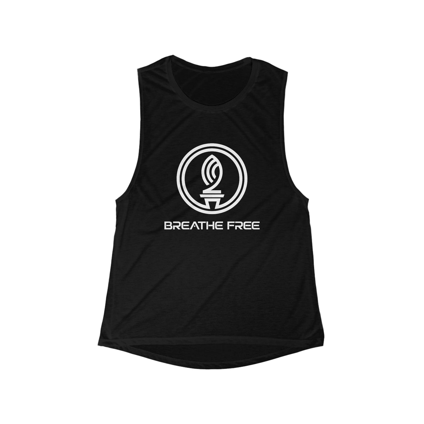 Breathe Free Women's Flowy Muscle Tank – Relaxed Fit, Perfect for Yoga & Casual Wear