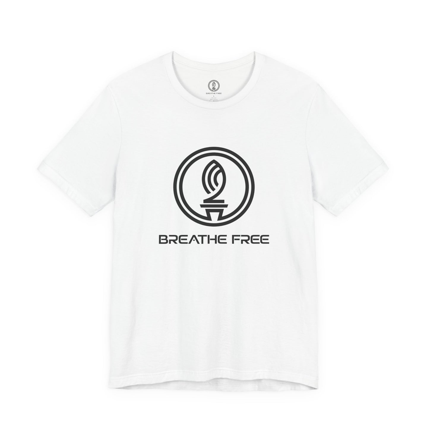 BREATHE FREE LOGO BLACK - Unisex Tee - Perfect for Daily Comfort, Gifts, Outdoors,  Casual Wear, and Relaxation