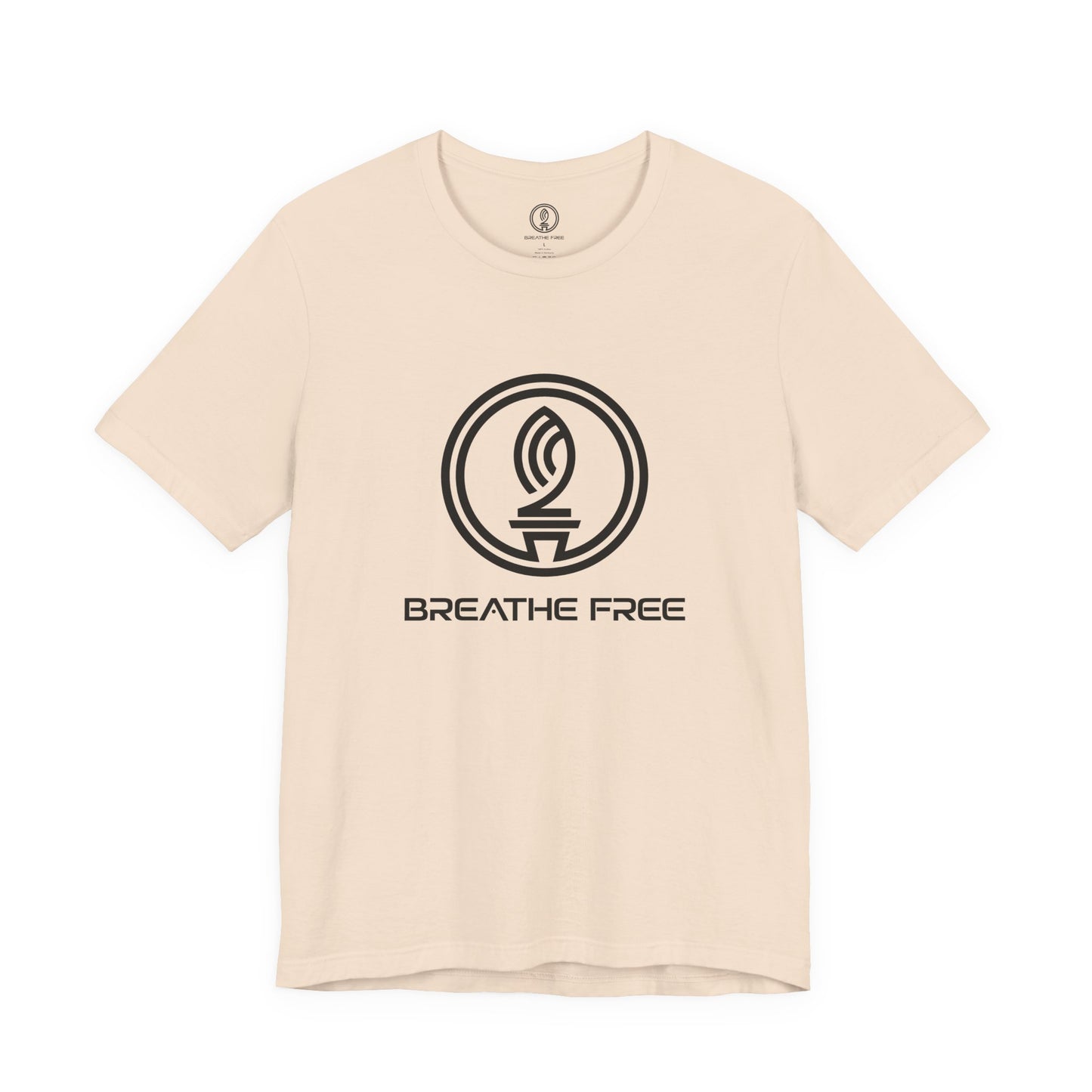 BREATHE FREE LOGO BLACK - Unisex Tee - Perfect for Daily Comfort, Gifts, Outdoors,  Casual Wear, and Relaxation