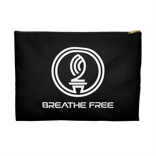Stylish Breathe Free Accessory Pouch | Travel Makeup Bag, Organizer Clutch, Gift for Her, Eco-Friendly Essentials