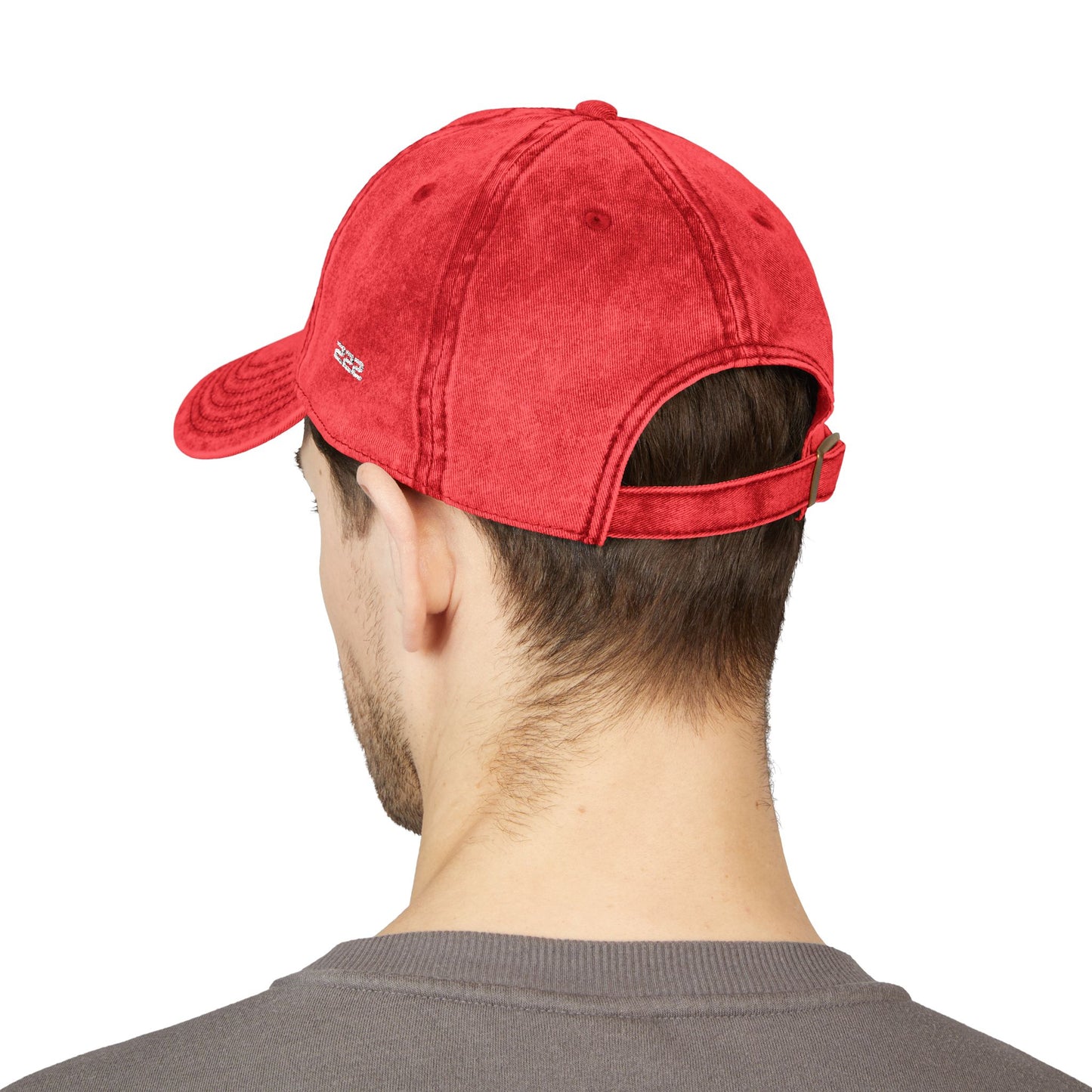 Vintage Embroidered Cap - "BREATHE FREE" Distressed Dad Hat