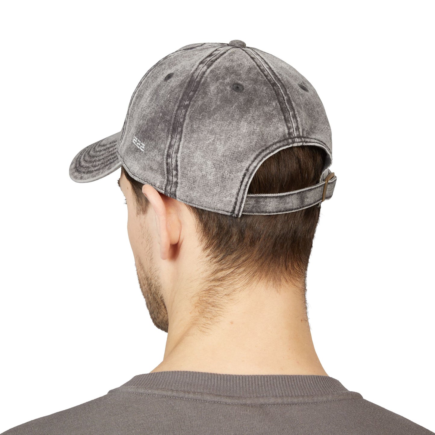 Vintage Embroidered Cap - "BREATHE FREE" Distressed Dad Hat