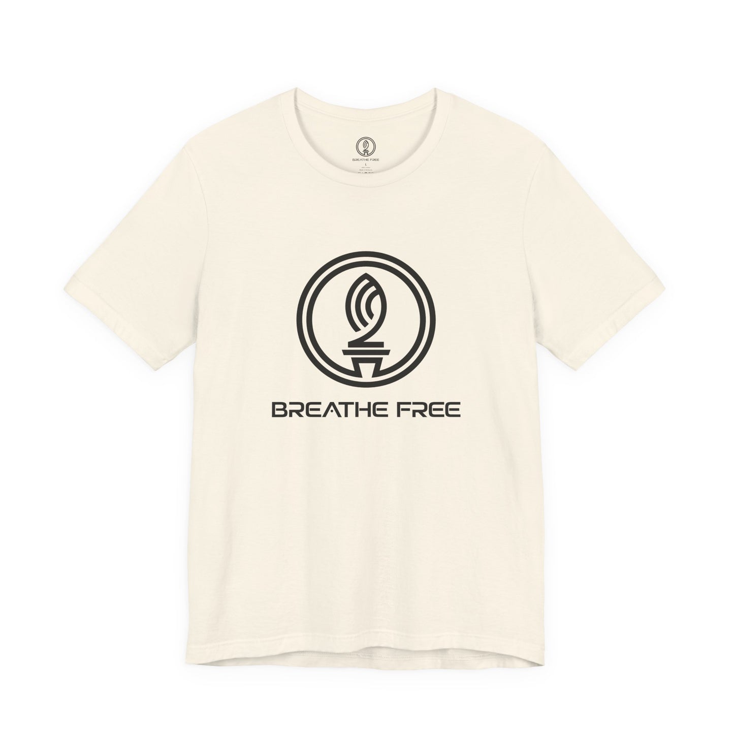 BREATHE FREE LOGO BLACK - Unisex Tee - Perfect for Daily Comfort, Gifts, Outdoors,  Casual Wear, and Relaxation