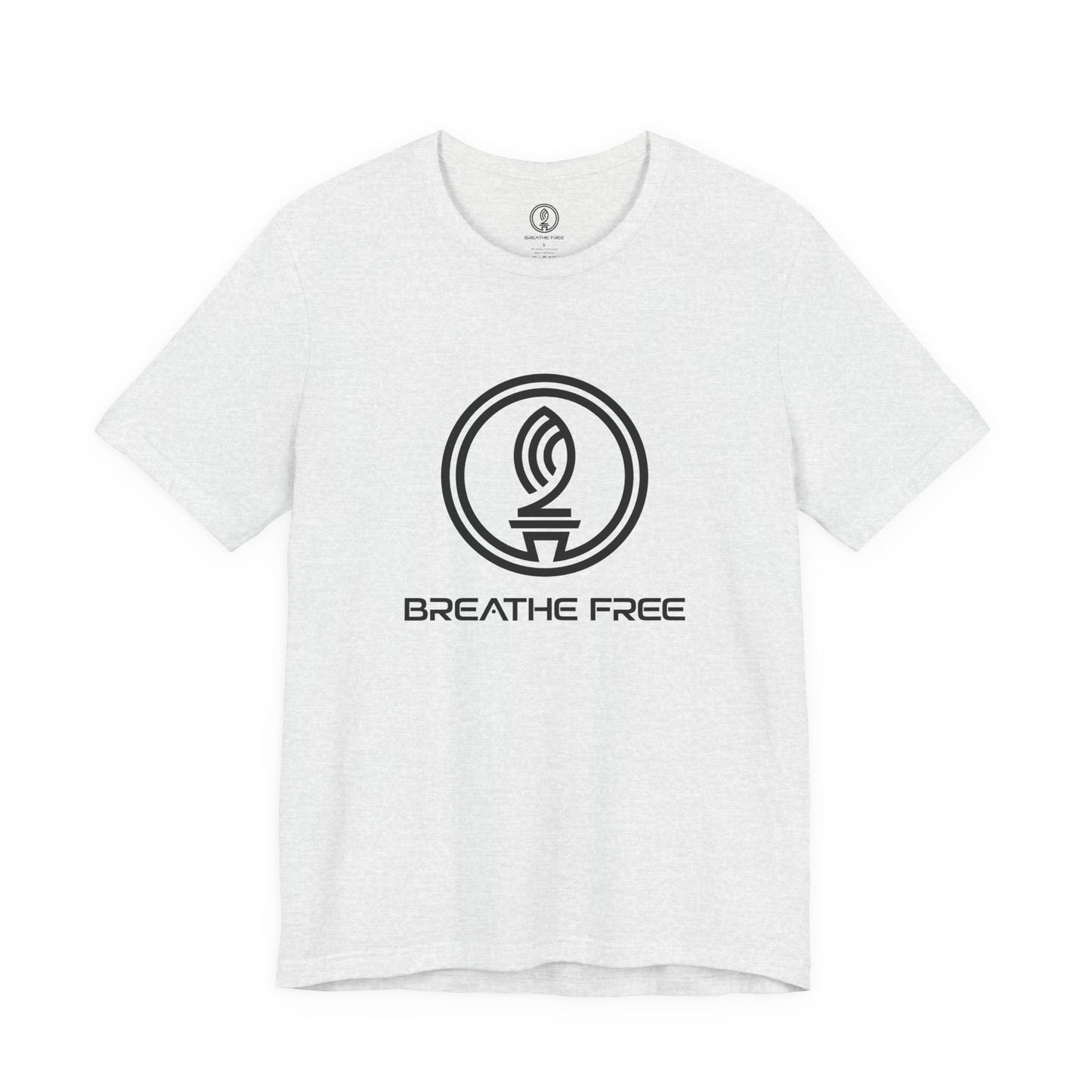 BREATHE FREE LOGO BLACK - Unisex Tee - Perfect for Daily Comfort, Gifts, Outdoors,  Casual Wear, and Relaxation