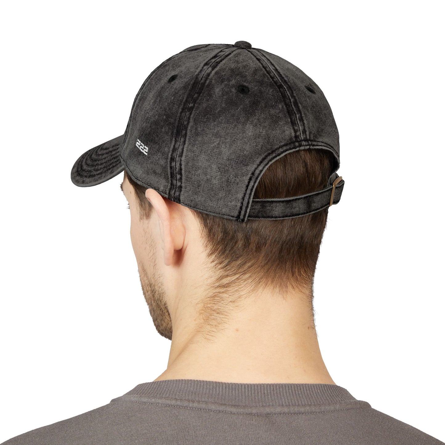 Vintage Embroidered Cap - "BREATHE FREE" Distressed Dad Hat
