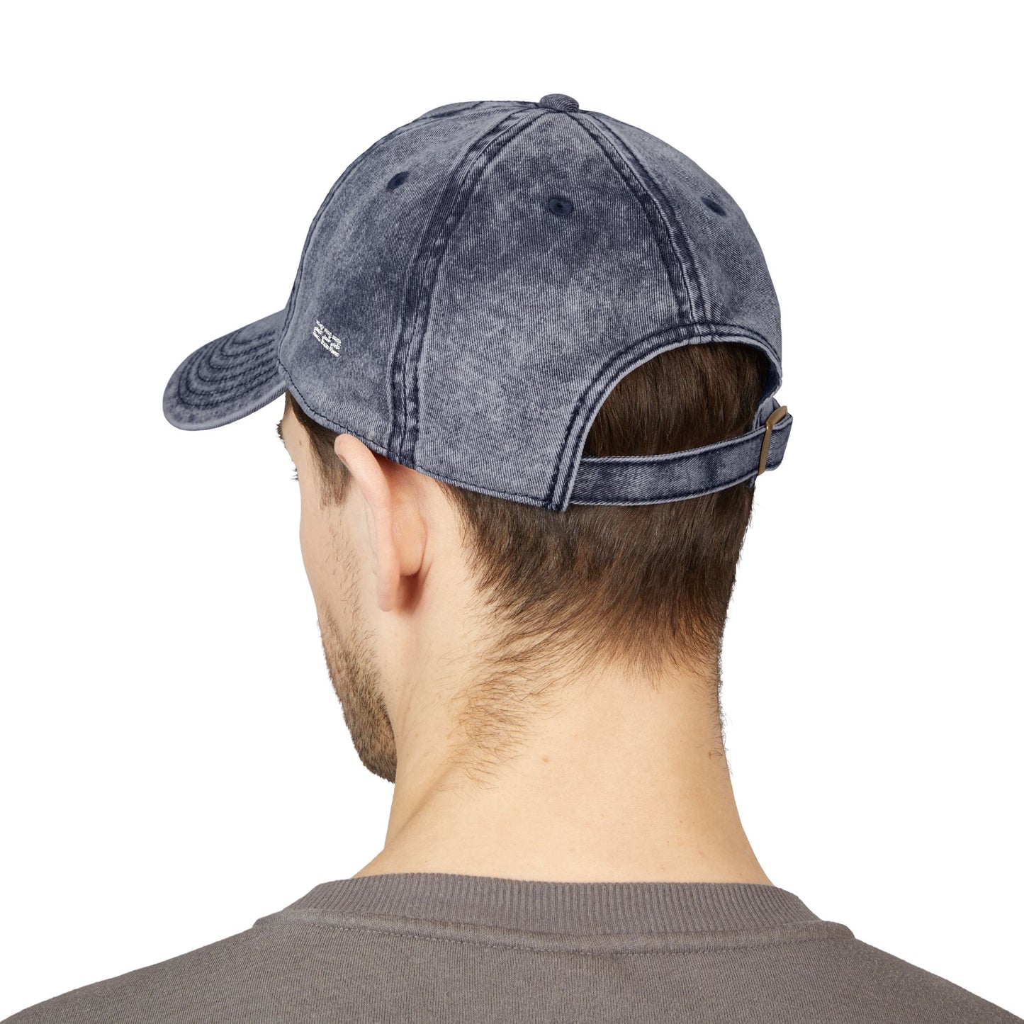 Vintage Embroidered Cap - "BREATHE FREE" Distressed Dad Hat