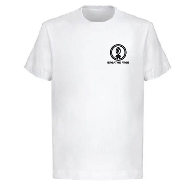 Breathe Free Logo Tee White